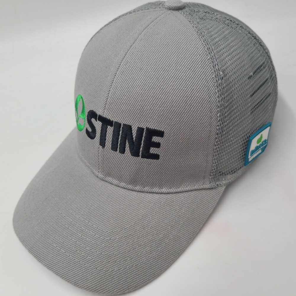 Stine Seed Hat Snapback Trucker Mesh Gray Enlist E3 Soybeans Farm Agriculture